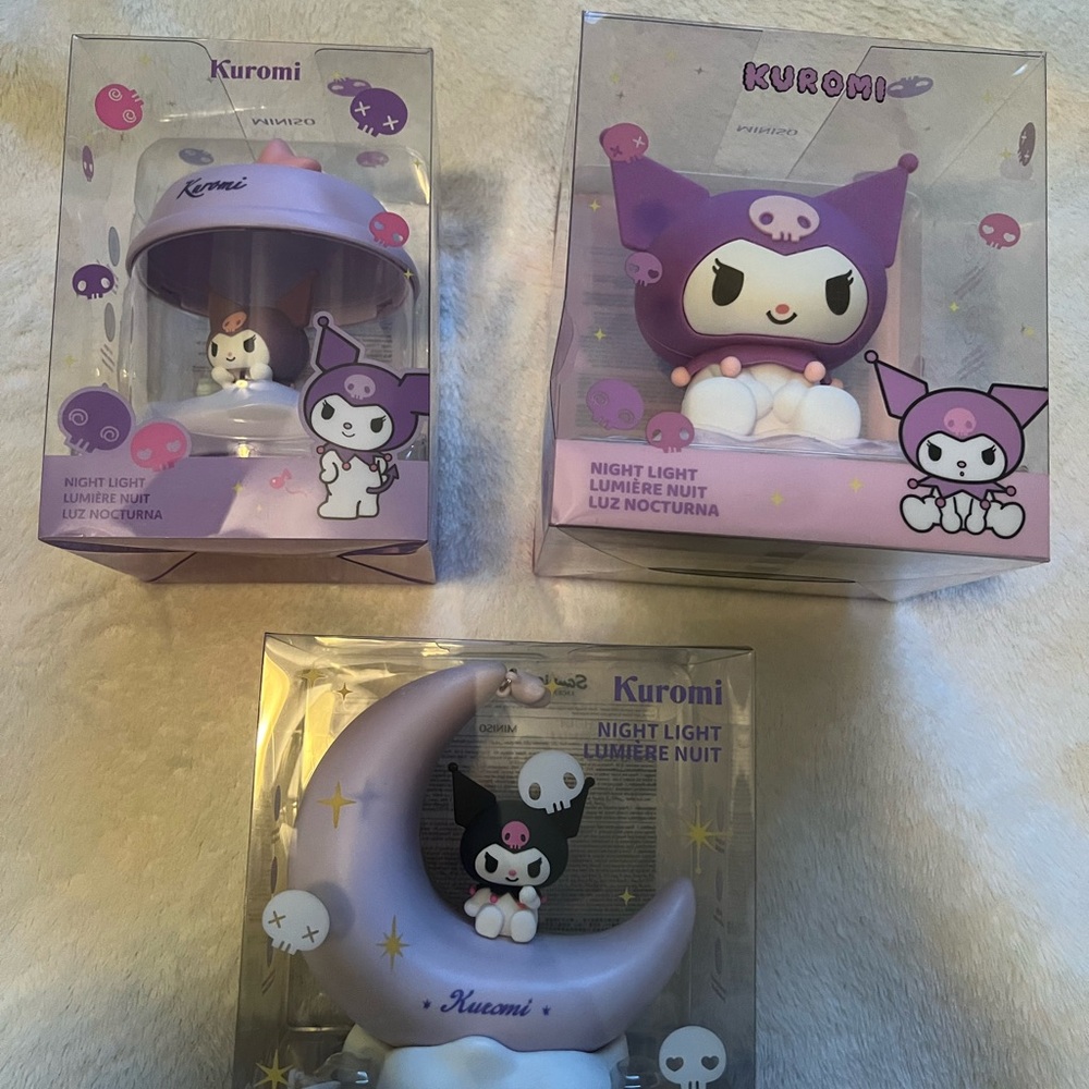 Kuromi Night Light Set - Purple